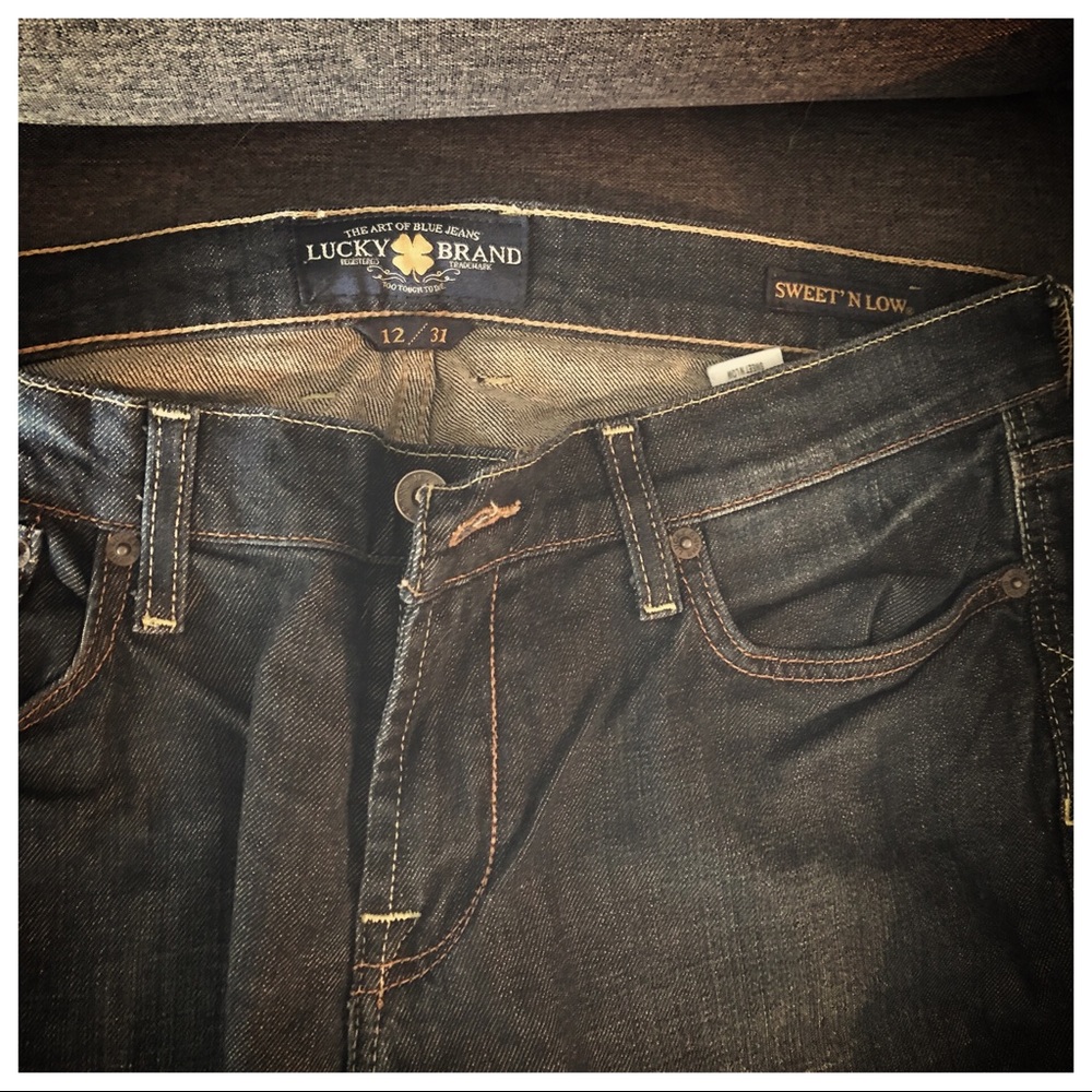 EUC LUCKY BRAND SWEET’N’LOW DARK DENIM SIZE 12/31